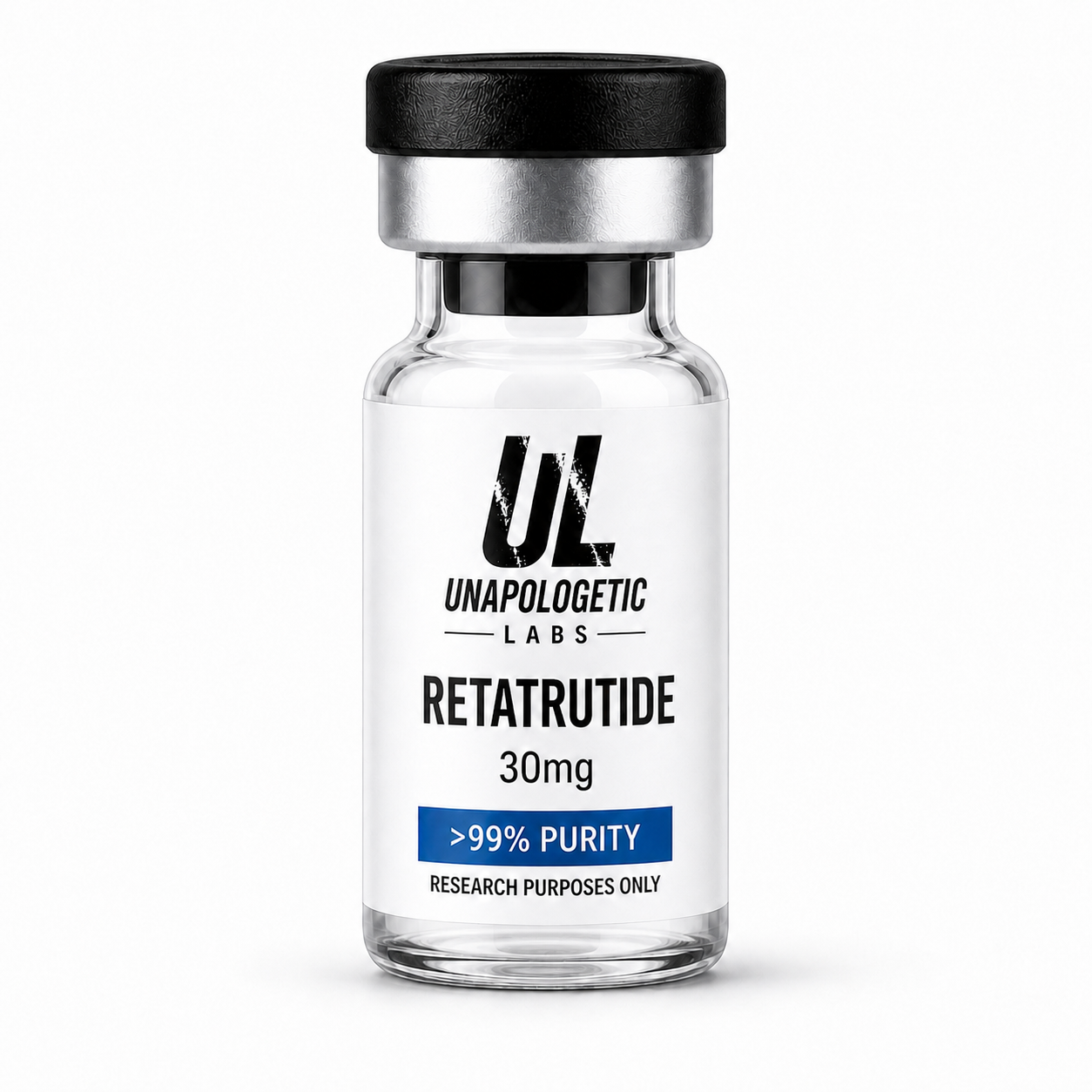 Retatrutide 30mg vial - Unapologetic Labs - >99% Purity - Research Purposes Only